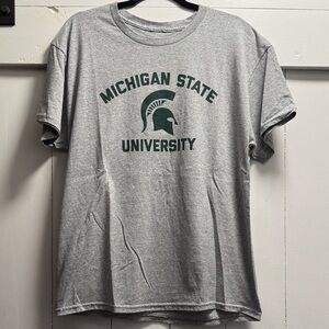 Michigan State University Gray T-Shirt Large L 
MSU Spartans
